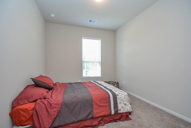 bedroom with carpet floors