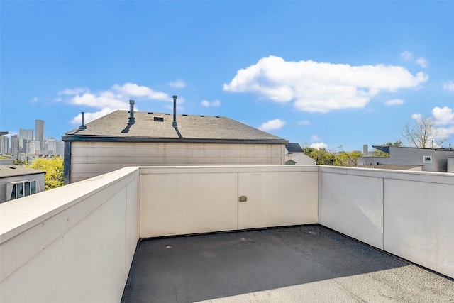 view of patio / terrace featuring a balcony