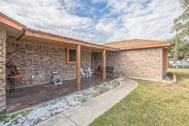 exterior space with a patio area