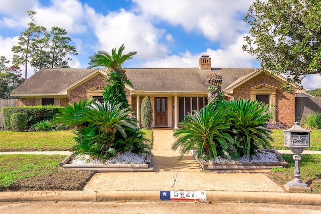 view of ranch-style home