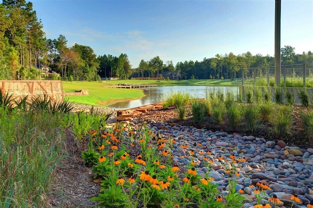 view of home's community featuring a water view