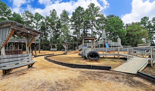 view of play area