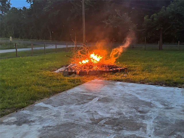 411 Lawrence Rd, Trinity, TX 75862 - view of yard with an outdoor fire pit