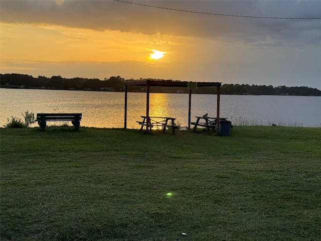 411 Lawrence Rd, Trinity, TX 75862 - dock area featuring a water view and a yard