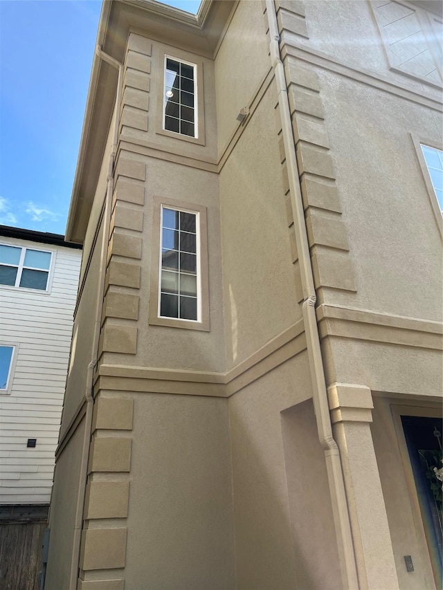 view of property exterior featuring stucco siding