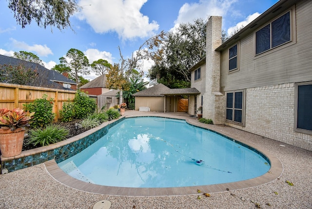 view of pool