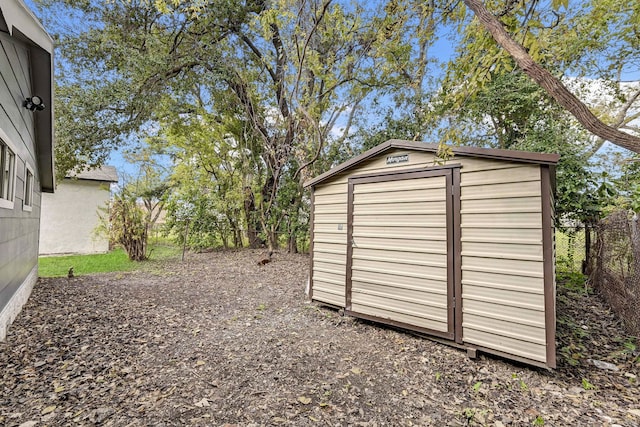 view of outdoor structure