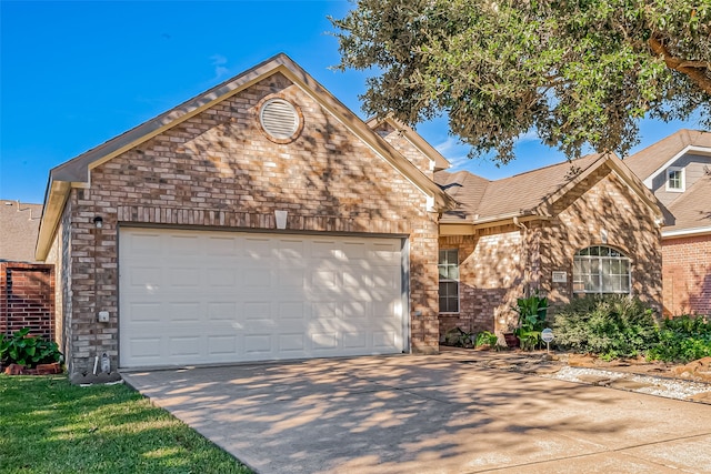 view of property with a garage