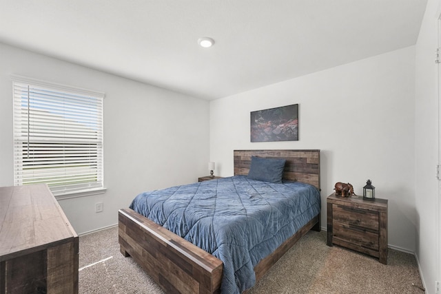 bedroom featuring carpet flooring