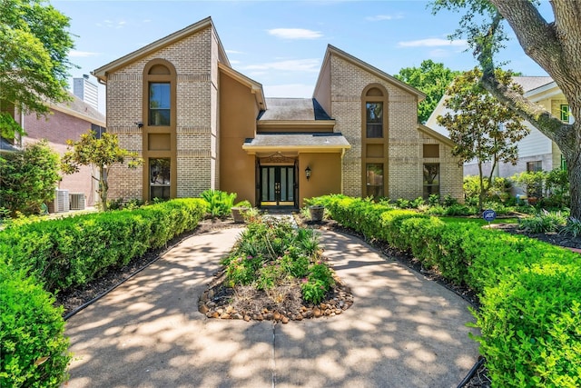 view of front of house with french doors