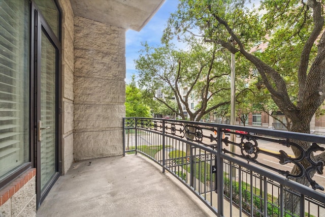 view of balcony