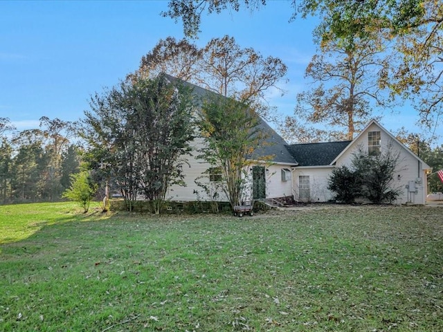 exterior space with a front lawn