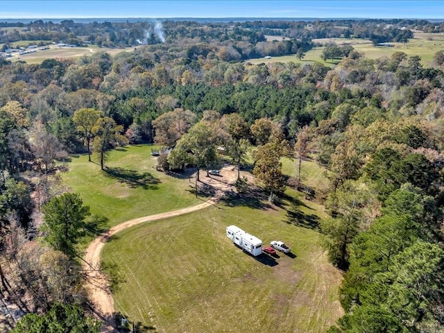 bird's eye view featuring a rural view