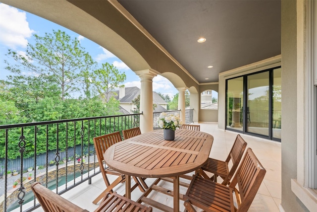 view of balcony