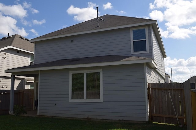 view of rear view of property