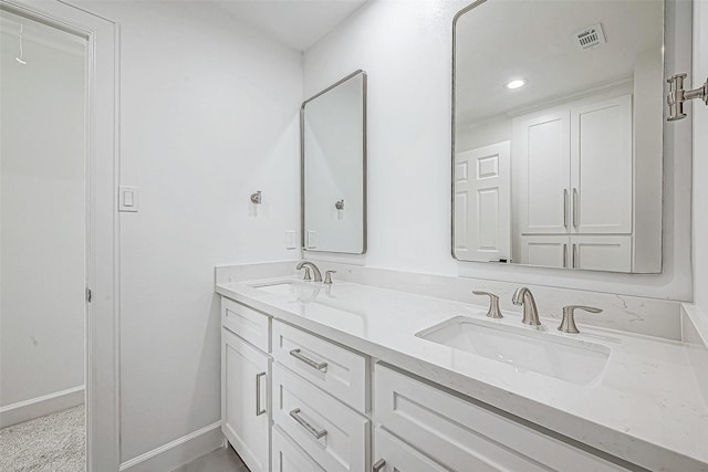 bathroom featuring vanity