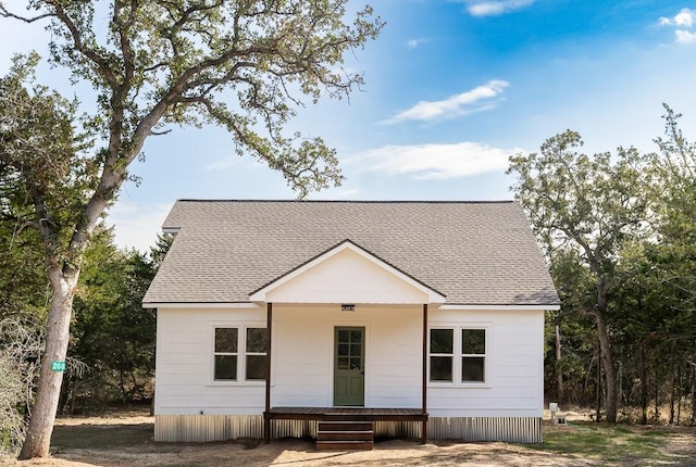 view of front of house with covered porch