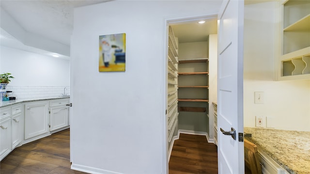 view of storage area