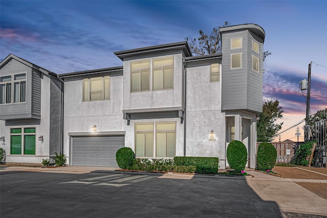 view of front of home featuring a garage