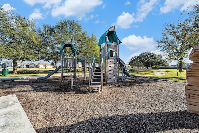 view of jungle gym