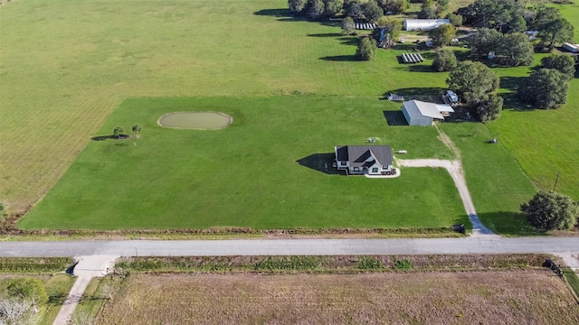 bird's eye view featuring a rural view