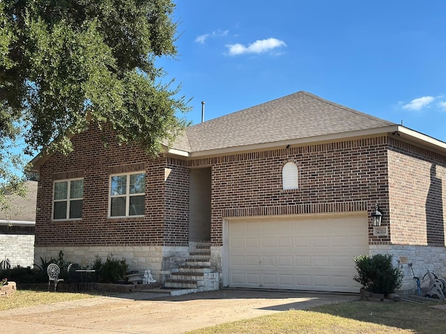 view of front of home featuring a garage