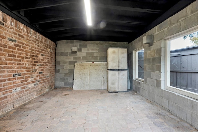 view of basement