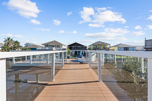 dock area featuring a balcony