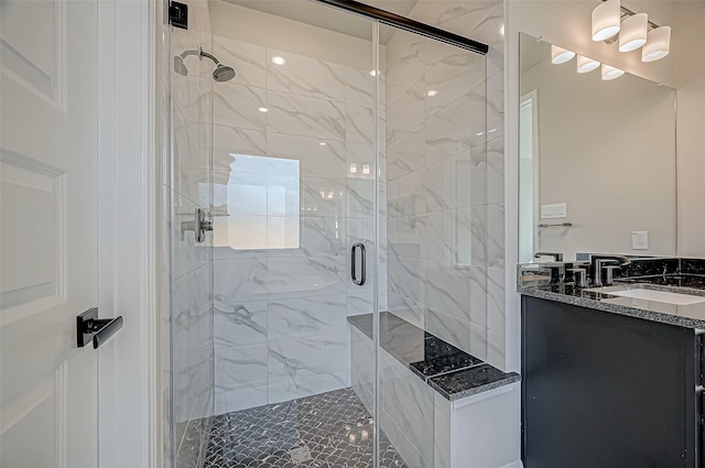 451 Papershell Path, Richmond, TX 77406 - full bath featuring a stall shower and vanity