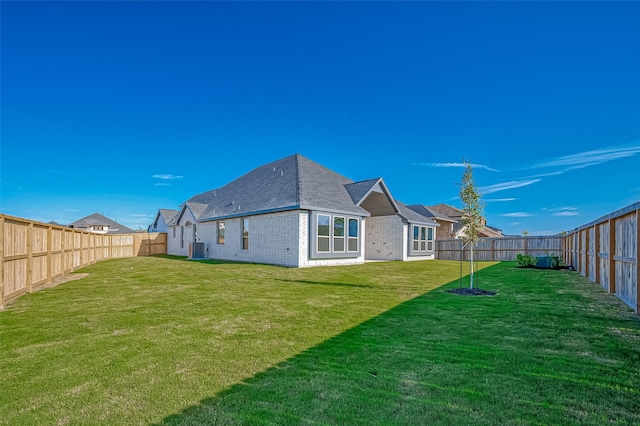 451 Papershell Path, Richmond, TX 77406 - rear view of property featuring brick siding and a fenced backyard