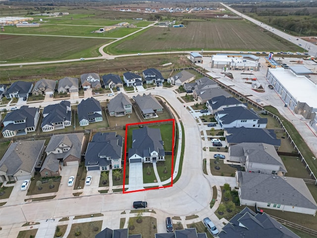 451 Papershell Path, Richmond, TX 77406 - aerial view of residential area with property boundaries highlighted