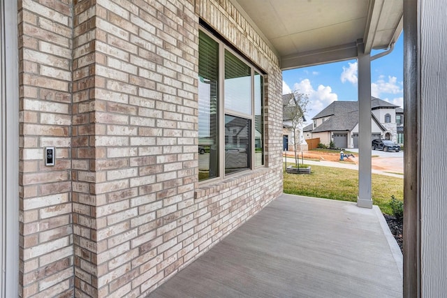 view of patio / terrace with a porch