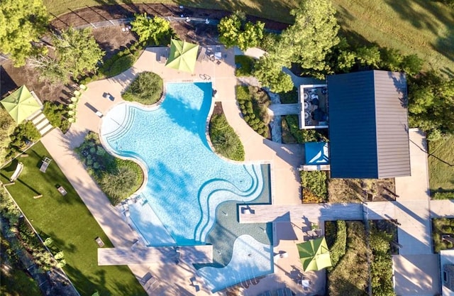 birds eye view of property