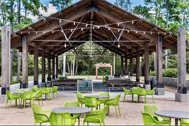 view of property's community featuring a gazebo