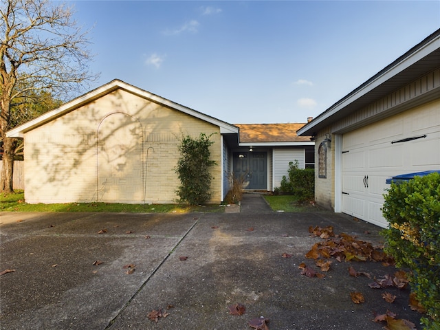 ranch-style house with a garage