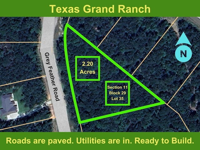 11-29-35 Grey Feather Rd, Huntsville TX, 77340 land for sale