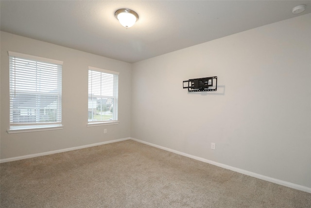 spare room with carpet floors and a wealth of natural light