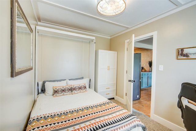 bedroom featuring hardwood / wood-style flooring