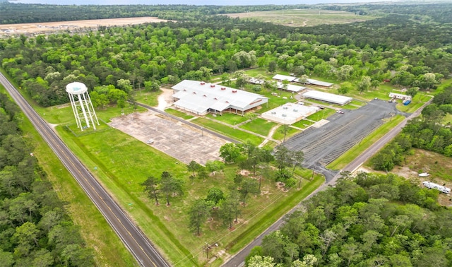 bird's eye view with a forest view