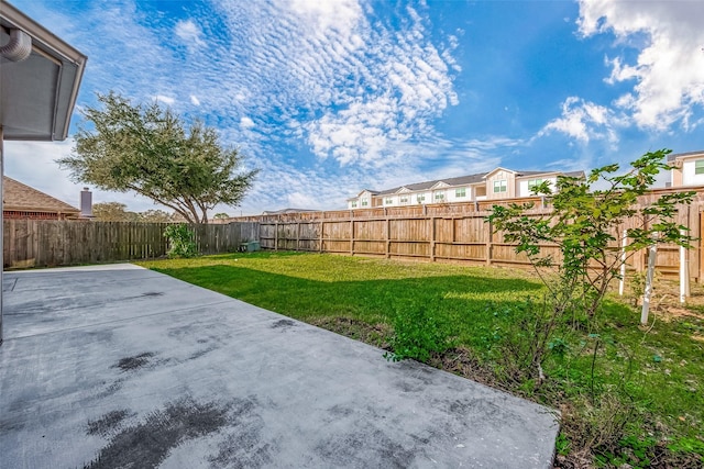 view of yard with a patio