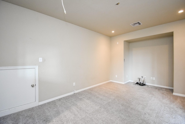 empty room with carpet floors