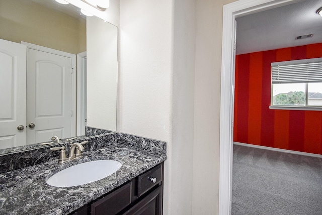 bathroom with vanity