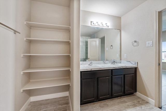 bathroom featuring vanity