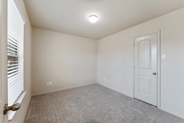 view of carpeted empty room