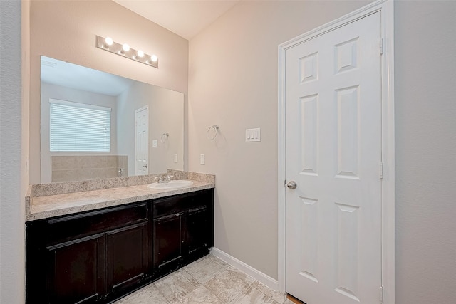 bathroom featuring vanity