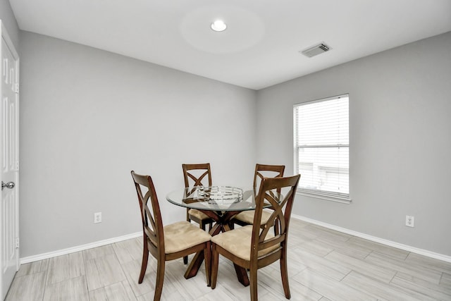 view of dining room