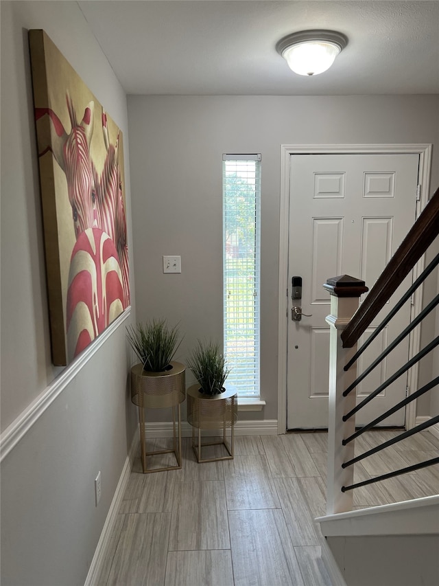 entryway with plenty of natural light