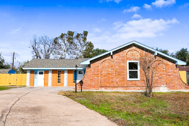 view of ranch-style house