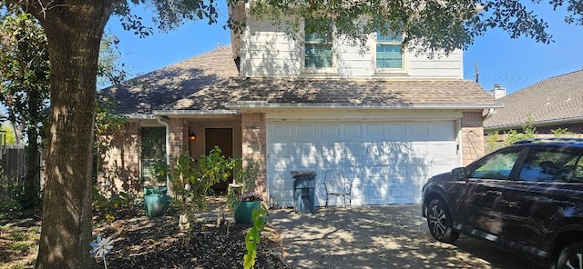 front facade featuring a garage