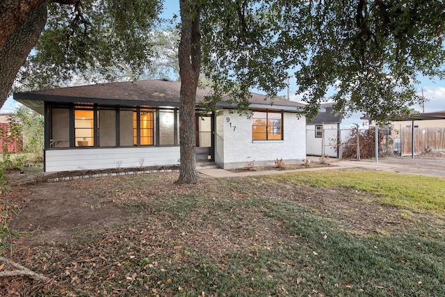 view of rear view of property